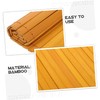 EXCEART 1 Bamboo Calligraphy Coaster Detail Carve Touch Chinese Bamboo
