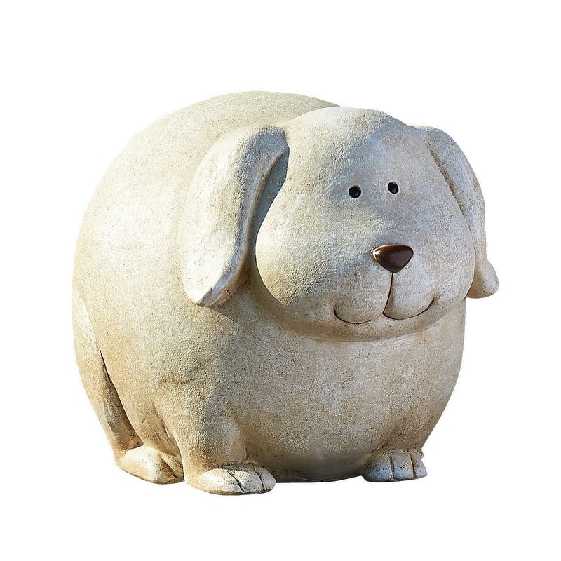Roman Garden Pudgy Pals Standing Dog Garden Statue, 6.25-Inch