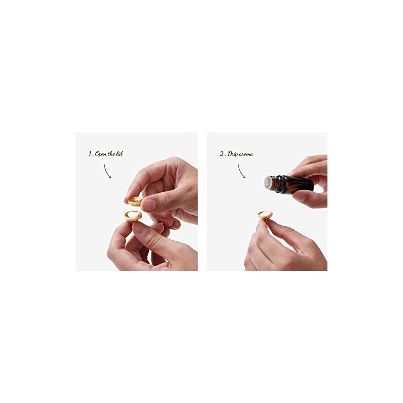ALMA Aroma Pins Motif Flower Gold