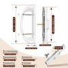 MENGBEI Sliding Glass Door Lock,Sliding Door Handle with Lock,Fits Door
