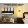 GOODATE Plug in Wall Sconces with Remote Control, Dimming &