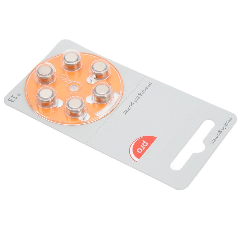 60pcs Long Lasting Power Hearing Device Battery Zinc Air Sound