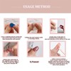 24pc Red Cat Eye False Nails - Glue-on Short Square