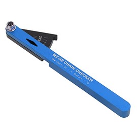 Bicycle Chain Tool, Aluminum Alloy Multifunctional Bike Chain Checker Bicycle Chain Wear Indicator Tool Wear Indicator (Blue)