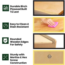 Wood Designs WD33200 Tabletop Puzzle Rack, 16 x 15 x 14" (H x W x D)