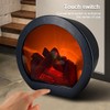 Peakloong Flameless LED Fireplace Lantern Simulation LED Table Fireplace LED