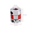 Shaft Coupling Flexible Elastic Coupler 8 x 12 mm Clamp