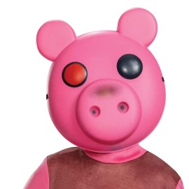 Disguise Kids Piggy Costume Classic Outfit Medium 7 8 Horror Game Half Mask Gloves