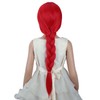 MAGQOO Red Braided Wig Kids Long Red Braid Wig Girls