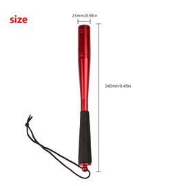 Andux Metal Fly Fishing Foam Handle Fish Whacker Fish Bat Y-QYQ-01 (Red)