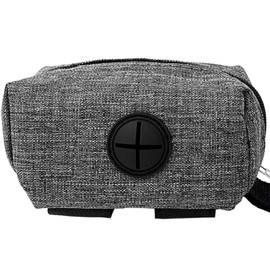 Dog Poop Bag Holder Dog Waste Bag Holders Dog Poop Bag Dispenser with Hook Clip Portable Dog Poop Bags Holder Waste Bag Dispenser for Pet Lover Walking, Running or Hiking. (Gray)