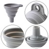 Set of 2 Funnel Foldable Funnel Silica Gel Funnel Telescopic