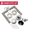 Stainless Steel Door Fitting, Door Handle on Round Rosette