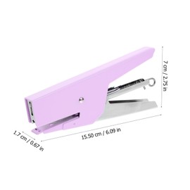 Operitacx Handhefter Schreibtisch Büro für Buchheime manuellsen buch bordbuch diepurpurnen Tischhefter papierhefter Schüler kleiner Hefter Studentenhefter Haushaltshefter Metall Violett