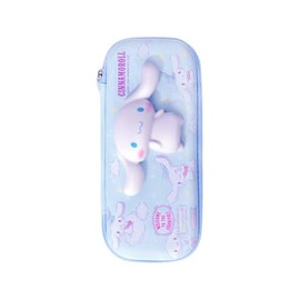 Lovely Cute Kawaii Multipouch with 3D Squishy Design – Squishy Pencil Case, Cosmetic Pouch, Makeup Brush Holder, Mini Travel Bag, Multipurpose Organizer (Blue White)