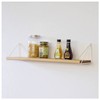 Heian Shindo LABRICO Wall Shelf, Triangle Frame, M, White, Shelf