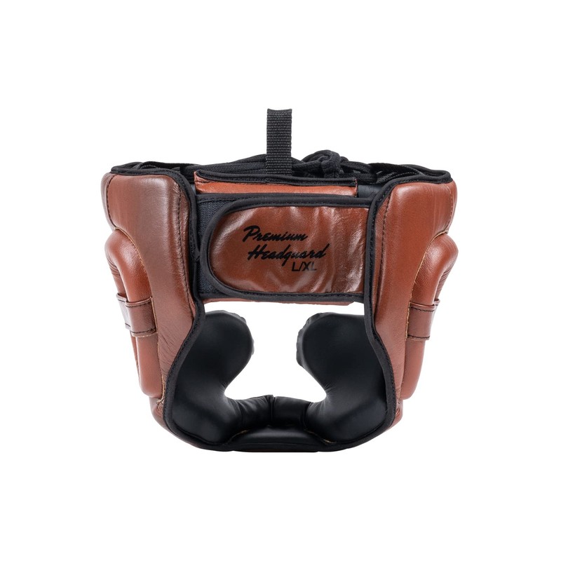 Benlee Premium Leather Head Guard Brown/Black/Beige L/XL