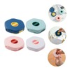 LABRIMP 4Pcs Portable Cable Organizer Box with Data Cable Winder