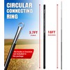 Sinyoeer 18FT Telescoping Wind Sock Pole, Fiberglass Flag Pole Pole