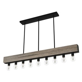 Hunter Fan Company 19060 Donelson Linear Chandelier, Rustic Iron