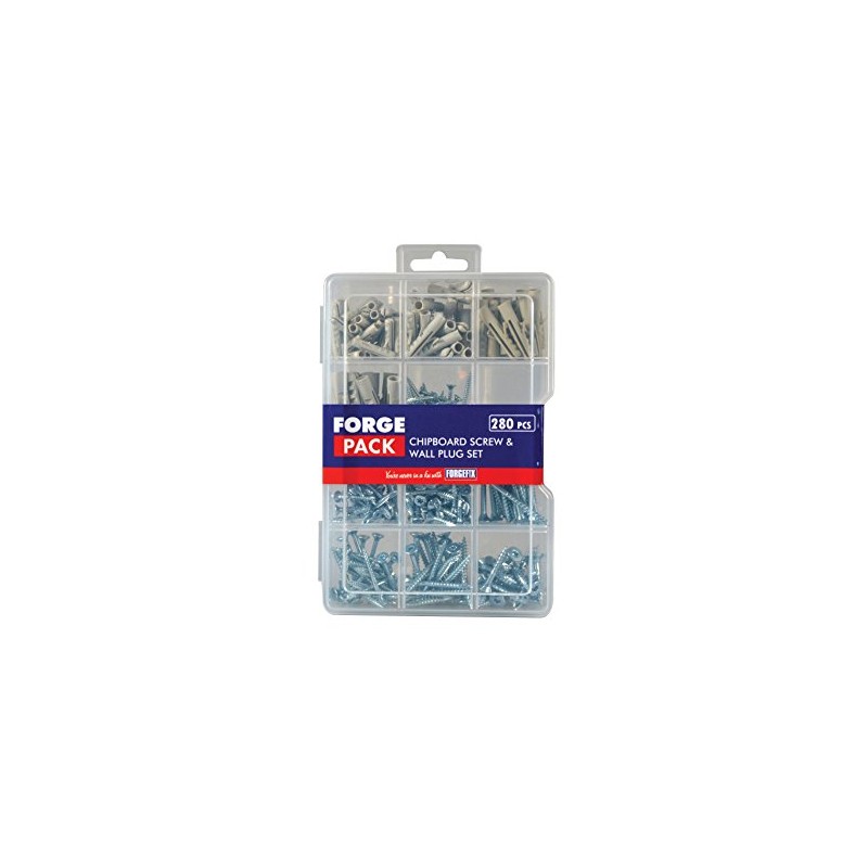 ForgePack Screws & Wall Plugs | Assorted | ZP Screws,