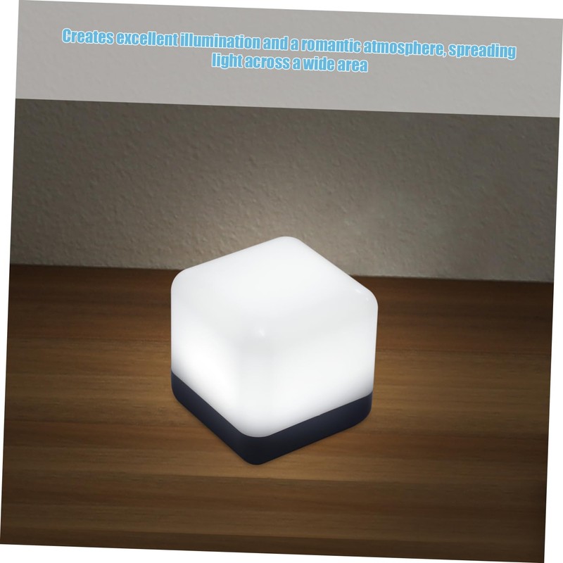 Cabilock Cube Shaped LED Night Light Decorative Table Lamp for