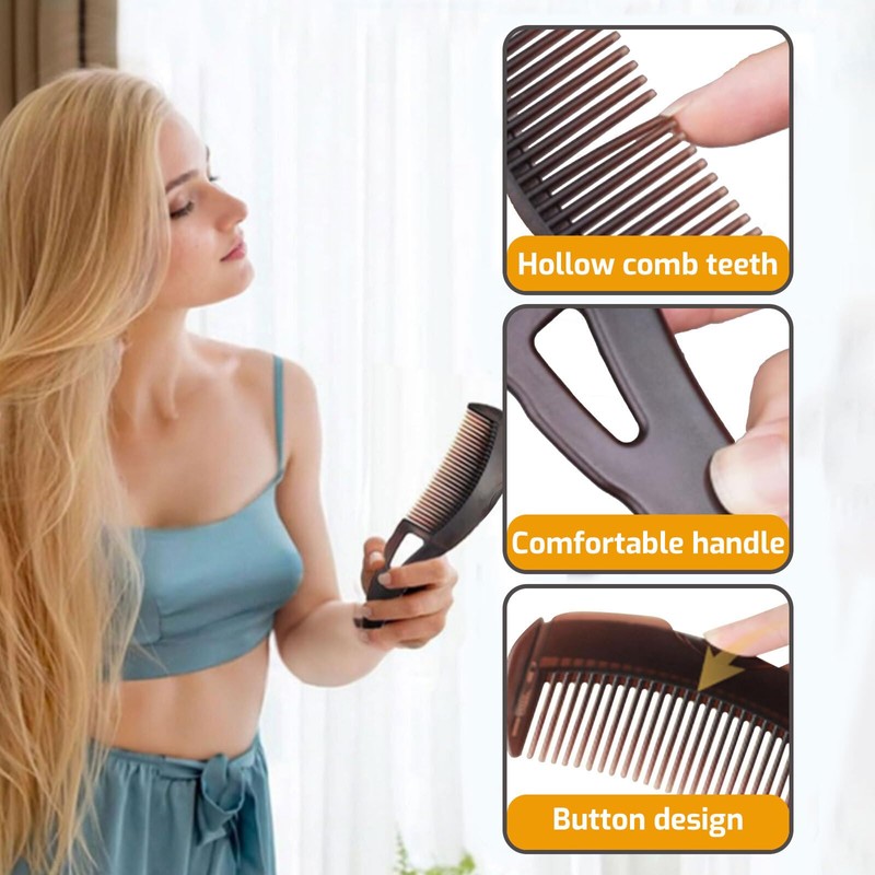 Lyvixora 2 PCS Dandruff Comb - Dandruff Remover Brush for