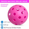 6 - Pack Pickleball Balls, 40 Holes Outdoor Pickleballs, High