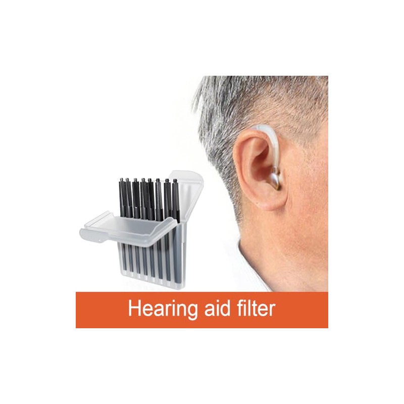 4 Packs Grey Wax Guard Filters, Wax Traps Replacement Filters