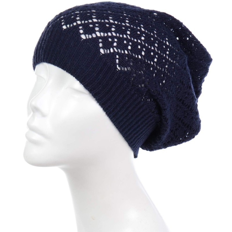 BYOS Airy Cutout Cable ligero para mujer, Diamond Pattern-2 Pack-navy