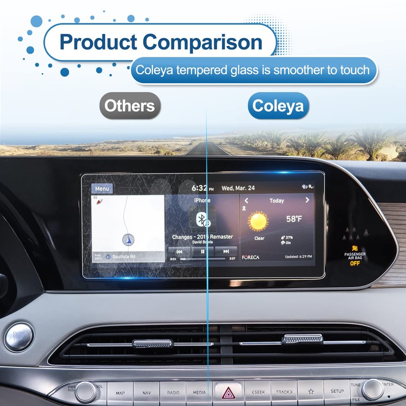 Coleya 2020 2021 2022 Palisade Screen Protector for Hyundai Palisade