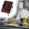 QWORK Kitchen Timer for Cooking, 4 Channel Stainless Steel Commercial