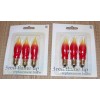 Target Vtg Red Flame Tip Replacement Bulbs C7 Christmas Candle