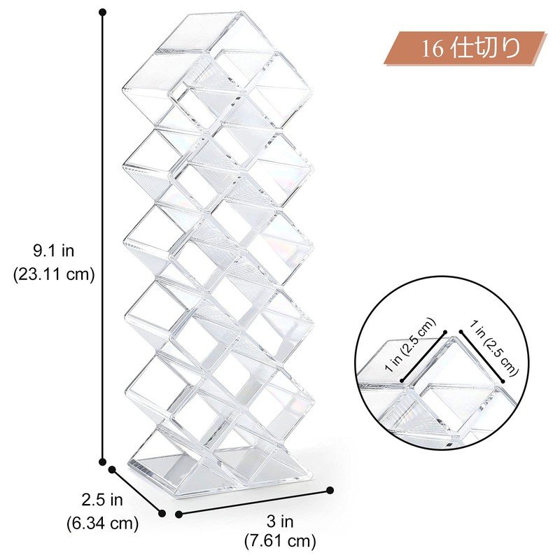 Lolalet [3 Pack] Lip Stand, Lipstick Storage Case, Combination Lip