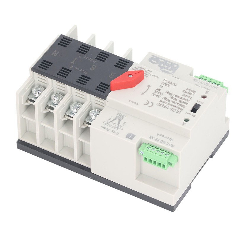 AC220V Dual Power Automatic Transfer Switch 4P Millisecond Switching Generator