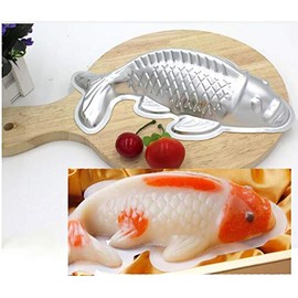 Molde para tartas en forma de pez, brócoli, torta de arroz, molde, aleación de aluminio 3D, 7 inches