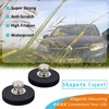 MUTUACTOR 4Pc Strong Rubber Coated Neodymium Magnets, Female Threaded Stud