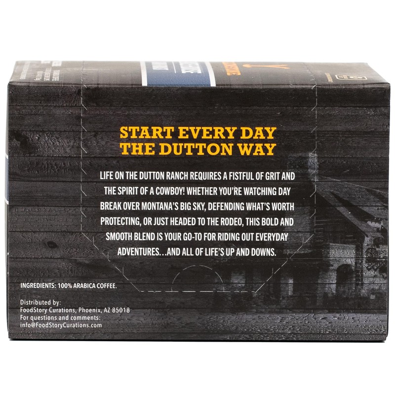 Yellowstone Ranch House Dark Roast Coffee, Single Serve Recyclable Pods/Cups,