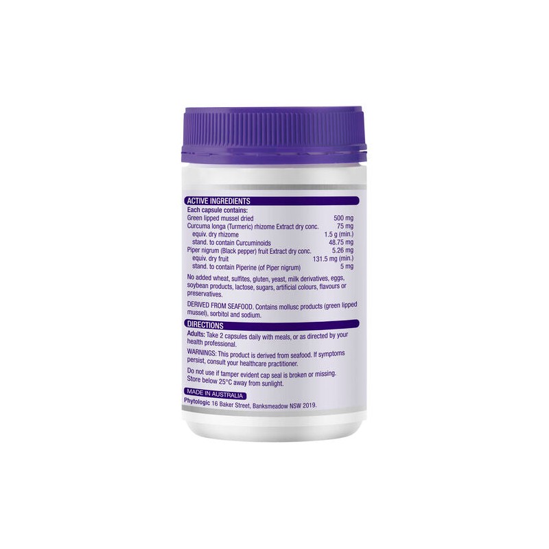 Henry Blooms Green Lipped Mussel 500Mg And Turmeric 1500Mg With