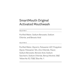 SmartMouth Original Activated Mouthwash Single Packs, Travel Mouthwash, Fresh Mint, 30 Pack
