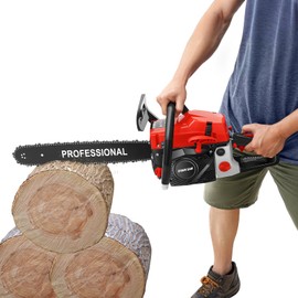 20Inch Gasoline Chainsaw,58cc 2-Stroke Gas Petrol Chainsaw, Single Cylinder Air-Cooled,Handheld Cordless Petrol Chain Saws For Wood Cutting,Forest Felling,Tree Pruning, Shrub Pruning Use