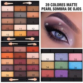 MISS ROSE Paleta De Maquillaje Para Sombra De Ojos, combinación con sombra de ojos Colorete facial Cejas en polvo Delineador de ojos Lápiz Espejo, Kit de maquillaje todo en uno para mujer Kit completo