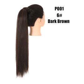 Coleta Postiza Cola Caballo Larga 32" Lacia SARLA (CASTAÑO OBSCURO MEDIO #6)