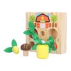 Baby Carrot Harvest Game Wooden Carrots Shape Sorting Matching Puzzle