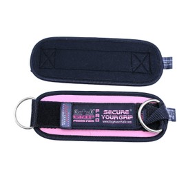 Best Ankle Straps for Cable Machines Double D-Ring Adjustable Neoprene Premium Cuffs to Enhance Legs, Abs & Glutes for Men & Women (Pair, Pink)