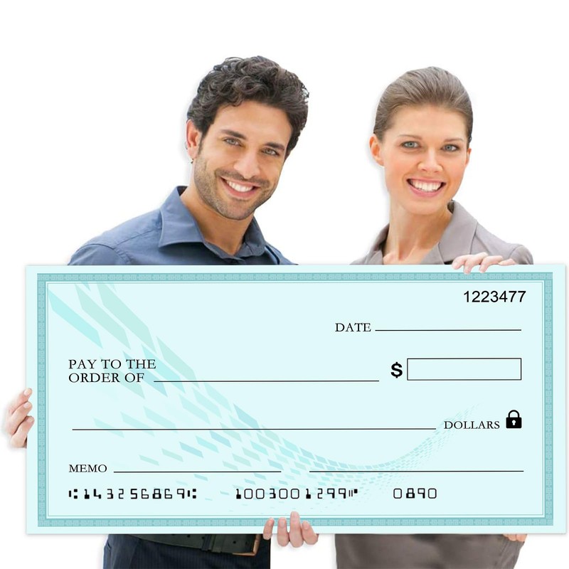 Giant Reusable Dry Erase Check 30x16 Inch - Large Presentation