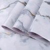 Marble Contact Paper Gray Textured Self-Adhesive PVC Removable Wallpaper for