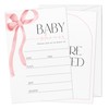 Gsauto Baby Shower Invitations for Girl, Bowknot Invitation Cards for