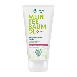 alkmene Teebaumöl Maske gegen Pickel, Mitesser & Unreinheiten vegan 75 ml - 100% bestätigen Pickel Reduktion - Gesichtsmaske Männer & Frauen, Gesichtsmaske Mitesser Maske Männer, Anti Pickel Maske