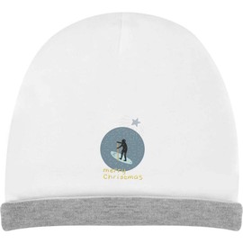 Azeeda 'Paddle Boarding Merry Christmas Message ' Kids Slouch Hat (KH00034662) White